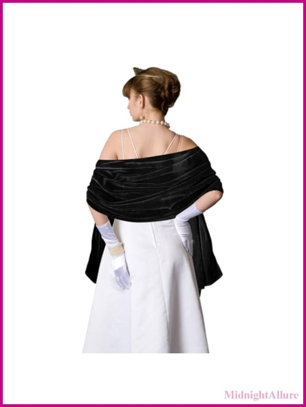 Velvet Shawl Wrap Women Evening Dress Accessories Elegant Soft Warm